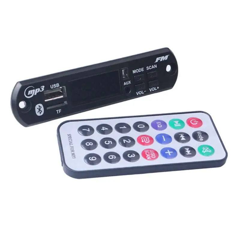 Автомобильный аудио USB TF FM радиомодуль беспроводной Bluetooth 5 в 12 В MP3 WMA декодер