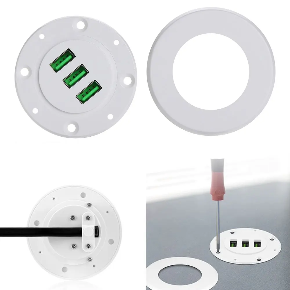Настольная зарядная станция VIPATEY с USB кабелем 5 В 2 А 3 порта|Зарядные устройства