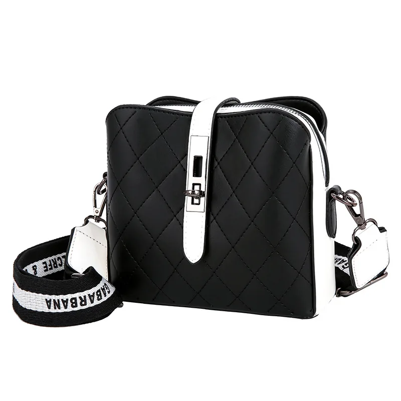 Новая корейская модная квадратная сумка из искусственной кожи женская через