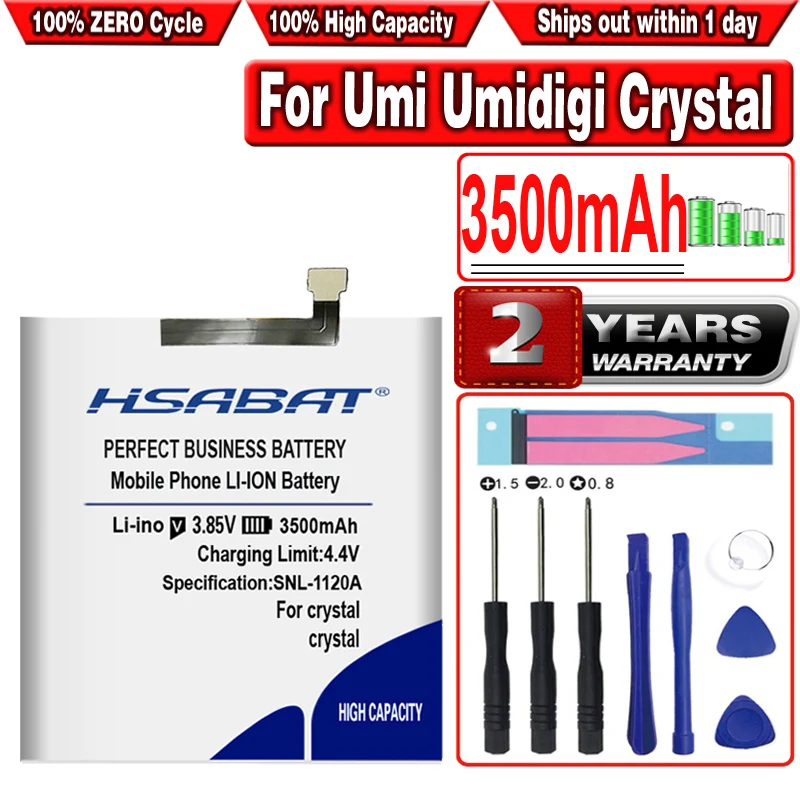 Аккумулятор HSABAT 3500 мАч для Umi Umidigi crystal|Аккумуляторы мобильных телефонов| |
