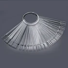 50Набор для Неил арта украшения для кончиков ногтей Дисплей Практика палочки Веерообразный лак для ногтей ногтя образцов Цвет образца и нейл-арта расходные материалы