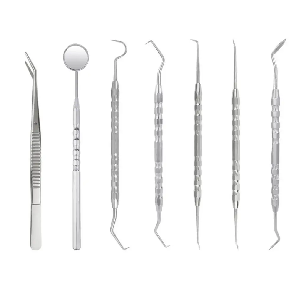 

1pc Steel Tooth Care Tool Dental Mirror Probe Hook Tweezer Pick Dental Tools Hygiene Care Tooth Cleaning Tools