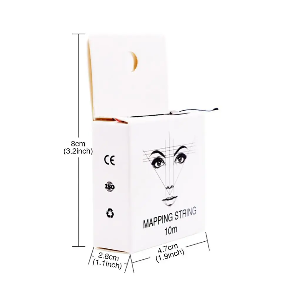

80% Hot Sale 10m Microbladinges Pre Ink Mapping String Location Line Eyebrow Shade Makeup Tool
