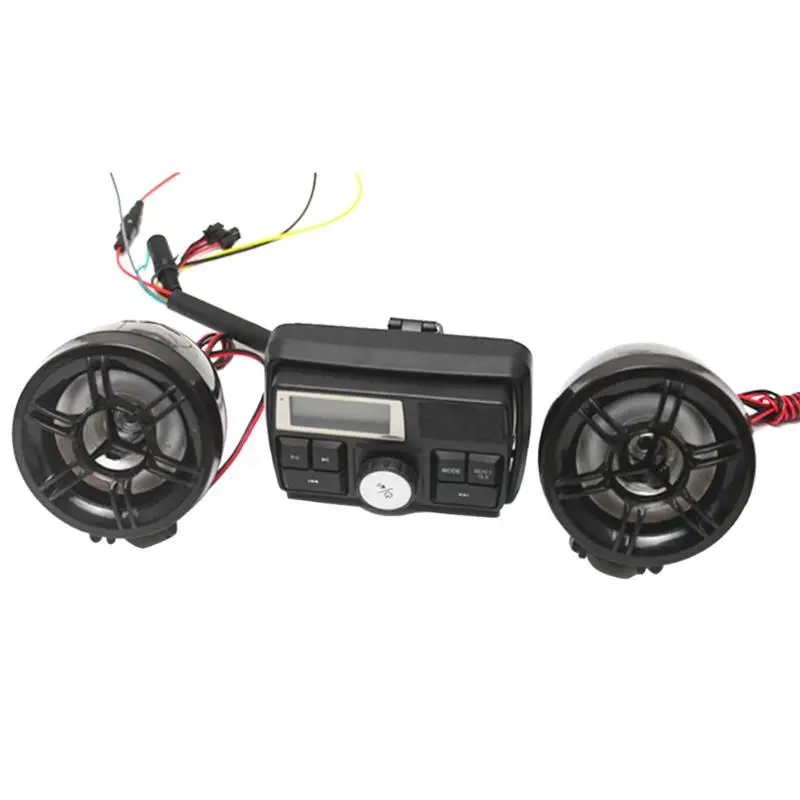 New Motorcycle Alarm Waterproof Sound System FM Radio Stereo Amplifier MP3 Speakers Anti-Theft with USB SD Slot | Автомобили и