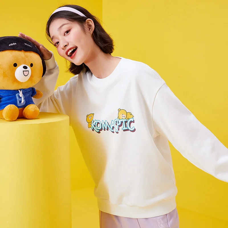 

SEMIR Sweatshirt Women 2021 Spring New Cute Girl College Printing Long-Sleeved Tops O Neck Fashion Hoodies For Woman