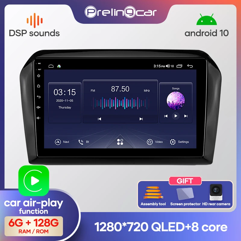 4G Lte Android 10.0 Car multimedia navigation system GPS player For Volkswagen VW 2012-2018 years Jetta IPS screen Radio stereo |