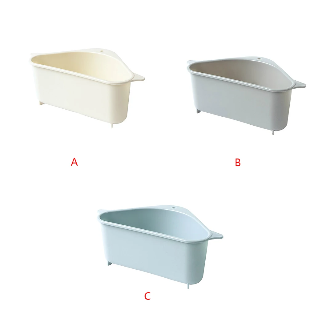 

Multifunctional Corner Sink Drain Rack Shelf Suction Cup Sink Drain Basket Bowl Sponge Holder Kitchen Bathroom Storage