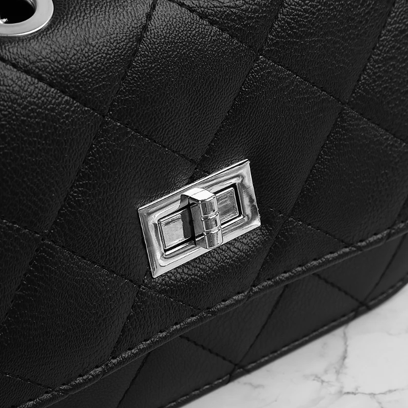 

2021New Fashion Women Faux Leather Small Lingge Handbag Satchel Messenger Cross Body Shoulder Bag Purse