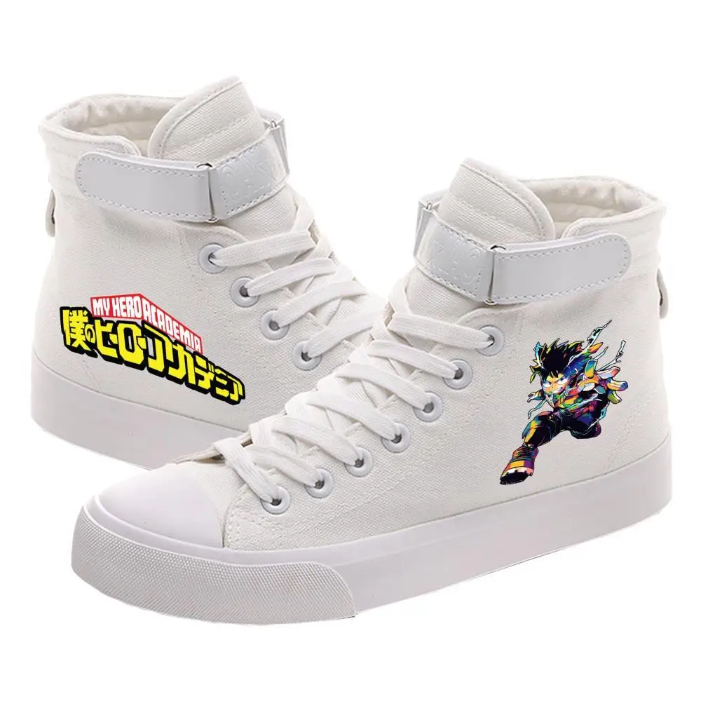 

Текстильные кроссовки My Hero моя геройская Академия с принтом, на высоком каблуке, двухслойные, модные кроссовки для колледжа, под заказ, A194