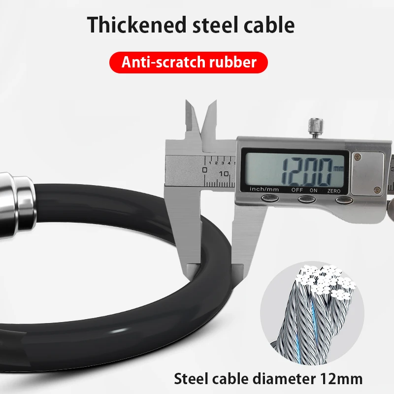 Велосипедный Замок TOSUOD Противоугонный кабель портативный мини замок для шлема и