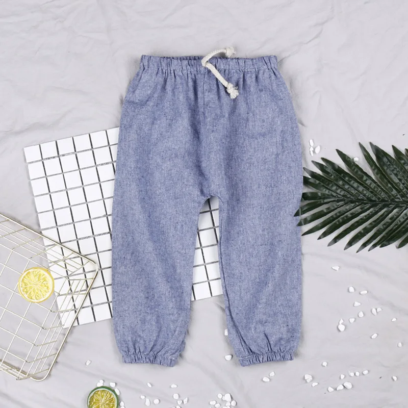 

BBD Toddler Pants Boys Loose Cotton Linen Fashion Harlan Trousers Outdoor Active Kids 2 3 4 5 Years High Quality Clothes