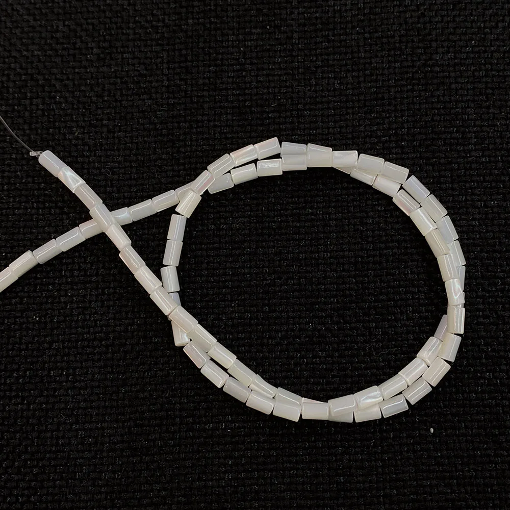 Natural Horseshoe Shell Tube Beads 3x7mm Mother-of-pearl Long for Jewelry Making DIY Necklace Bracelet Accessories | Украшения и