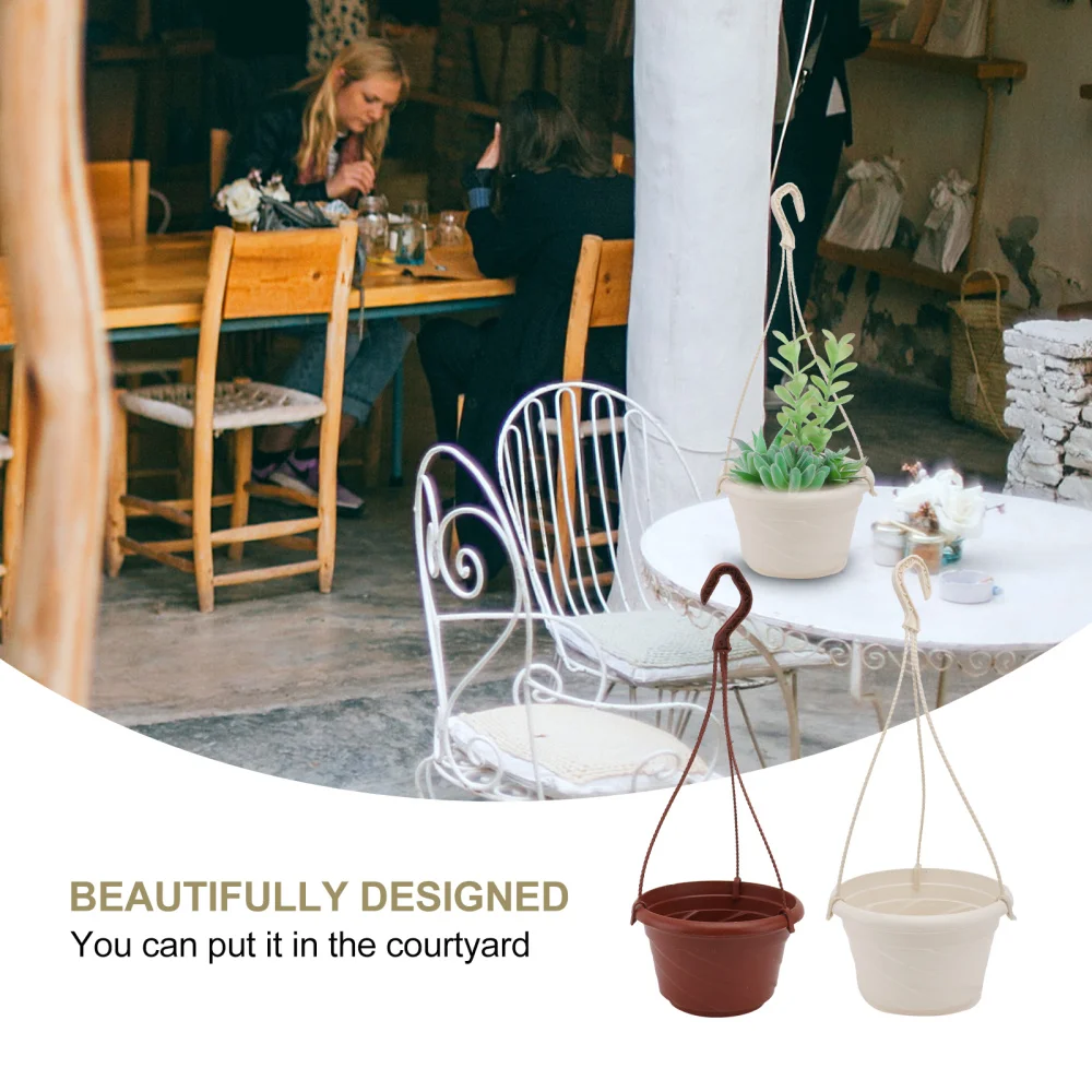 

4Pcs Hanging Plant Holder Durable Flower Pot Pendant Hanging Planter