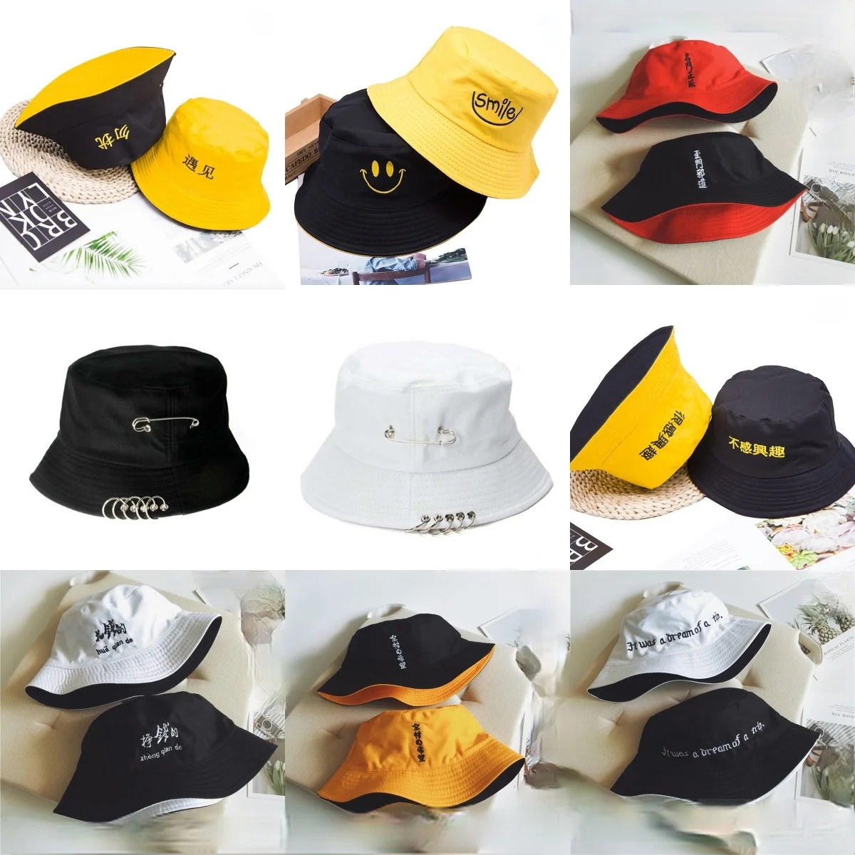 

Unisex Summer Foldable Bucket Hat Women Outdoor Sunscreen Cotton Fishing Hunting Cap Men Basin Chapeau Sun Prevent Hats