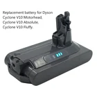 Сменный литиевый аккумулятор для пылесоса Dyson V10, 25,2 в, 6000 мА  ч