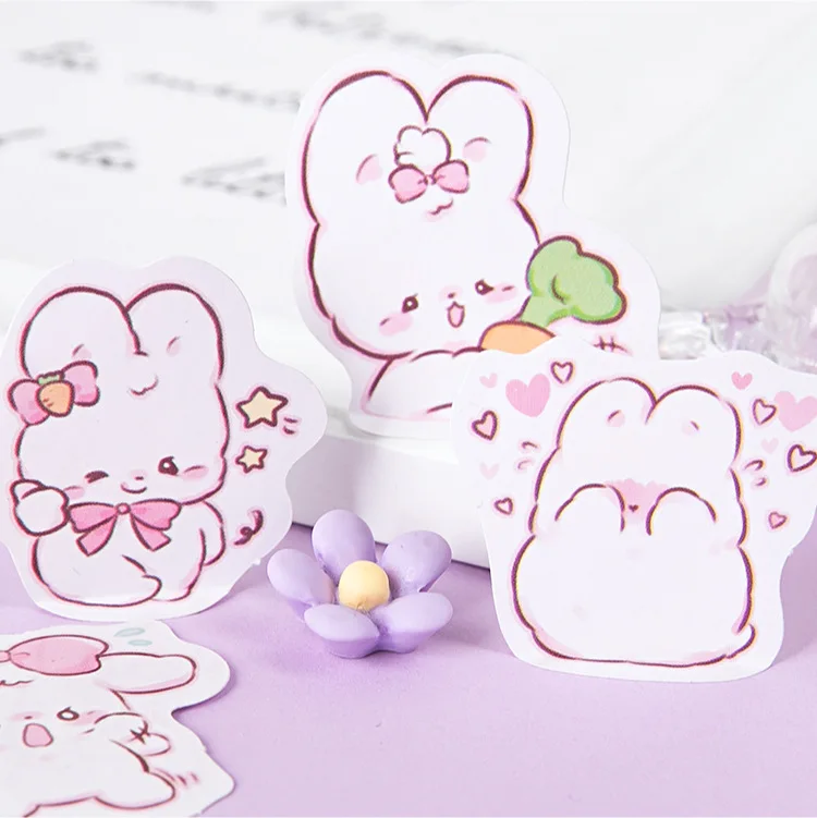 45 шт./кор. милый кролик ежедневно Kawaii декоративные наклейки планировщик для
