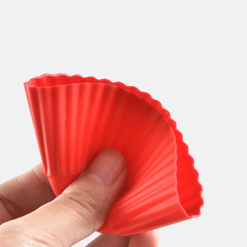 12 шт./компл. силиконовые формы для выпечки тортов круглой случайный цвет торта