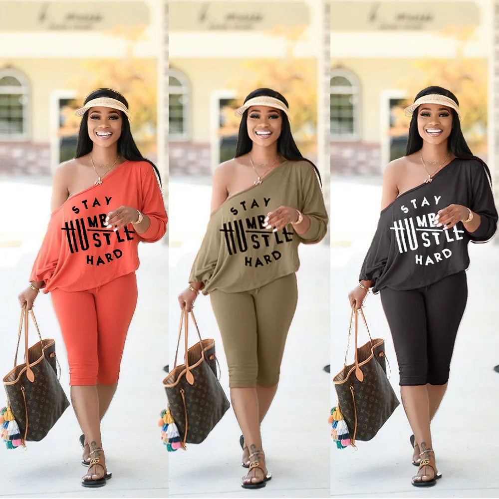 

2021 для женщин комплект модной одежды с принтом букв повседневные Диагональная Сумка шорты набор из двух штук сплошной Цвет летняя рубашка с...