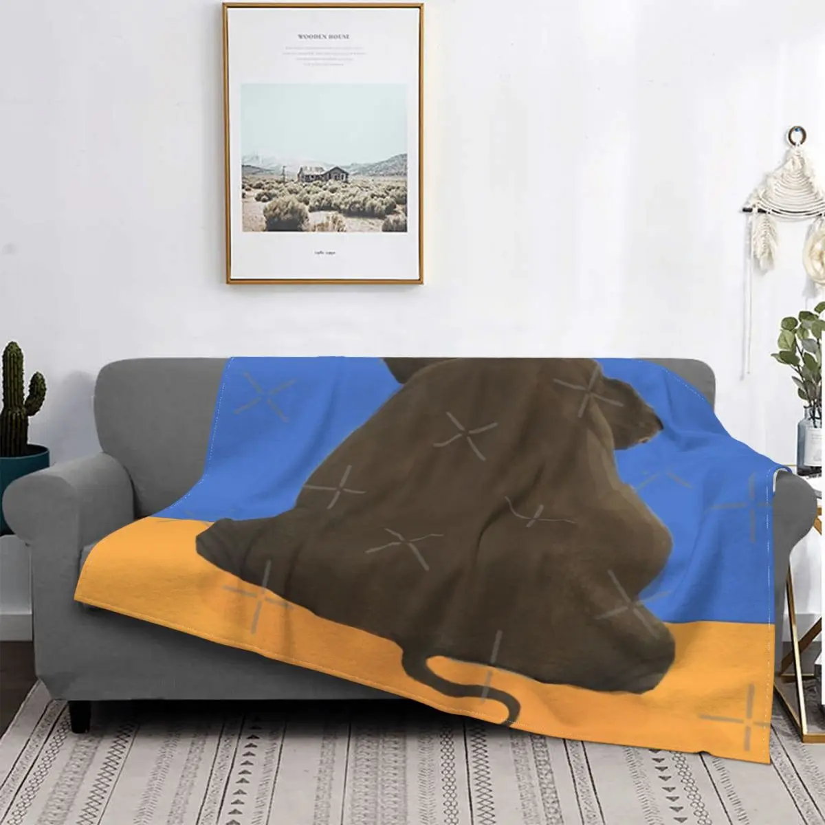 

Ncis-colcha con estampado de elefante en la habitación, Manta Original con capucha, edredón a cuadros de Anime para cama