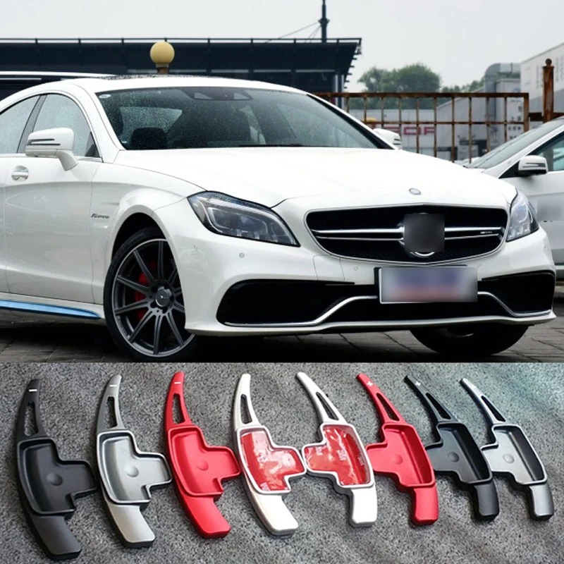 

Multicolor Aluminum Shifter of Car Steering Wheel Shift Paddle Gear Extention for Mercedes Benz AMG CLS Class CLS63 2014-2017