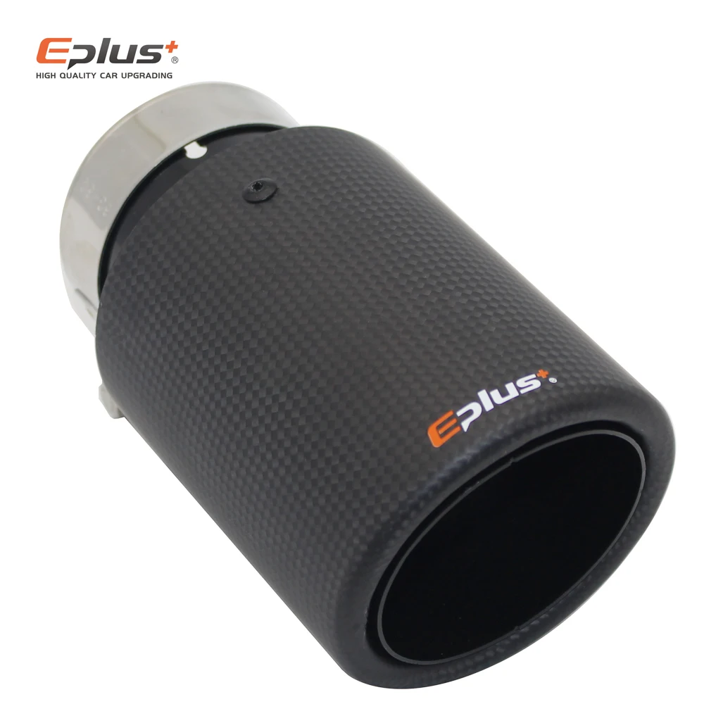 EPLUS автомобильный матовый углеволоконный глушитель наконечник выхлопной