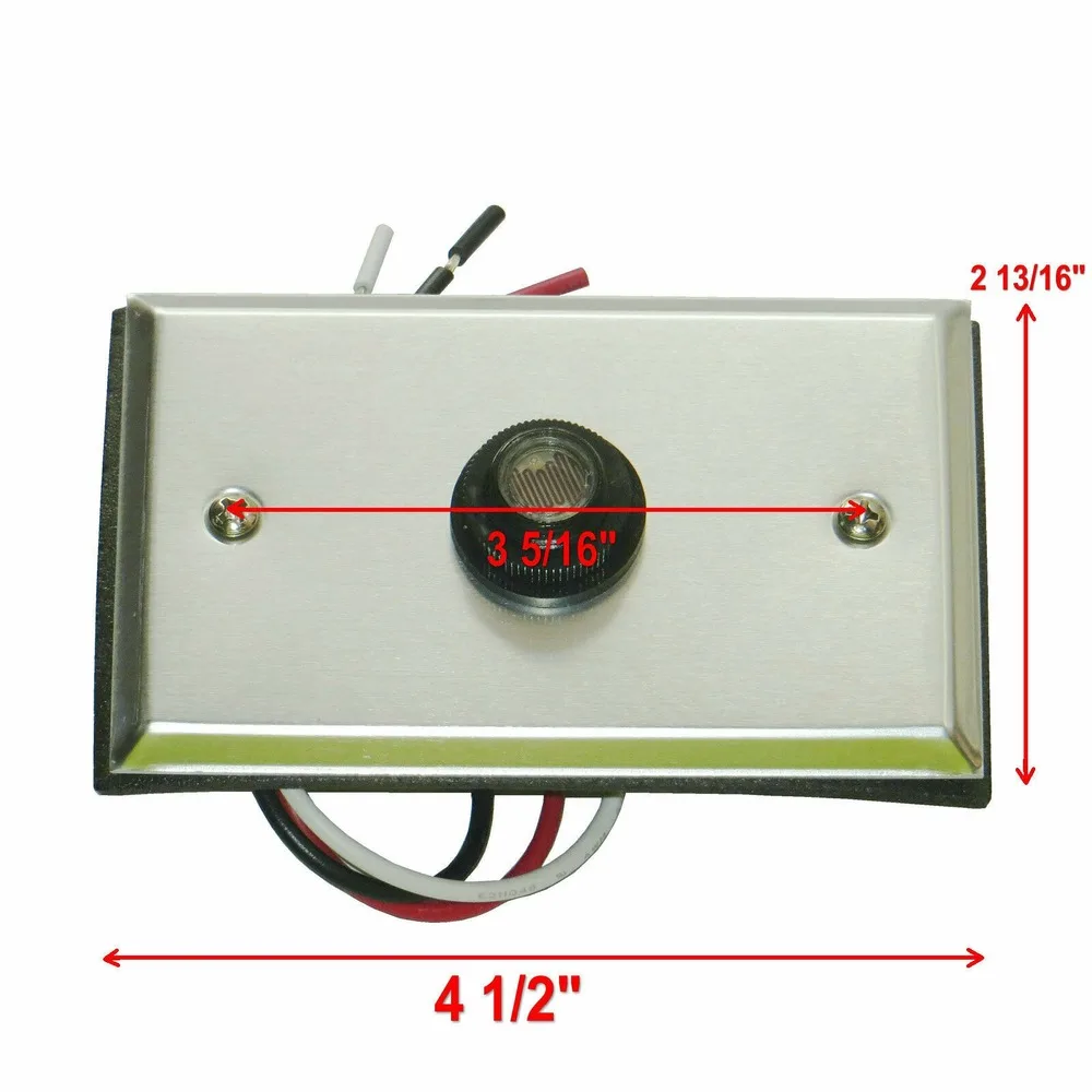 Фотоэлемент фотоглаз с настенной пластиной и винтом металлическая отделка от 220