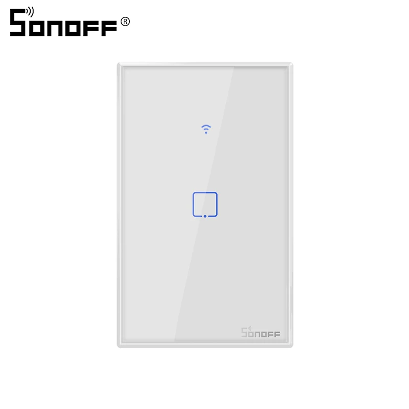10 шт Sonoff WiFi переключатель TX T0 US 1 банда Настенный умный сенсорный переключатель 315 RF/APP пульт дистанционного управления для Alexa Google Assistant умный дом