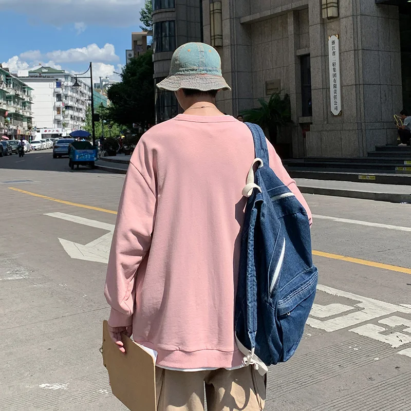 

SingleRoad Mens Crewneck Sweatshirt Men 2021 Spring Print Oversized Hip Hop Harajuku Japanese Streetwear Sweatshirts Hoodie Men