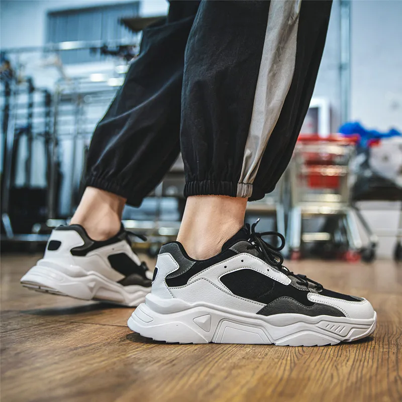 

2021 Trendy Mens Sneakers High Quality Trend Outdoor Fashion Casual Shoes Comfortable Hard-Wearing Breathable Sneakers