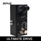 Педаль для электрогитары SAPHUE, коэффициент усиленияуровнятональная ручка, высокаянизкая частота, мини-педаль с эффектами одиночного типа, DC 9V, истинное отключение