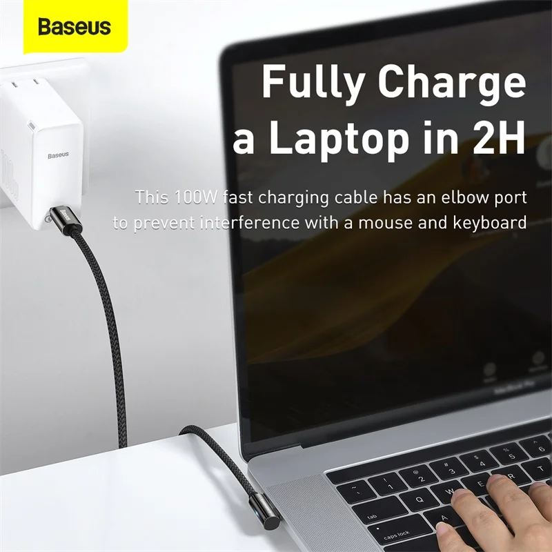 Baseus PD 100 Вт с разъемом USB Type C кабель 5A зарядное устройство для быстрой зарядки 90