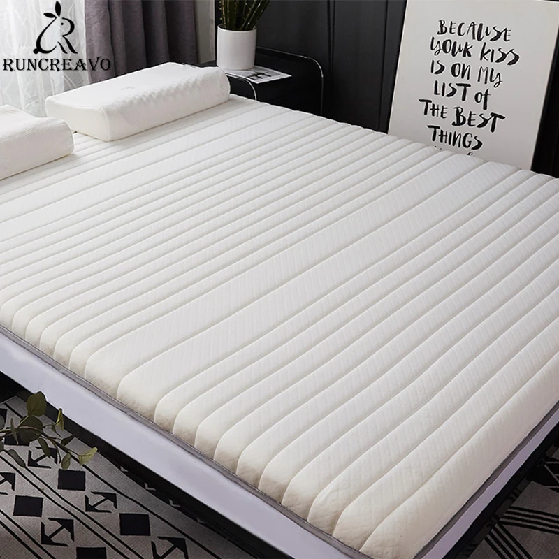 

High Grade Thicken Latex Mattress 6/9cm Memory Foam Filling Tatami King Queen Full Size Keep Warm Winter Comfortable Cushion