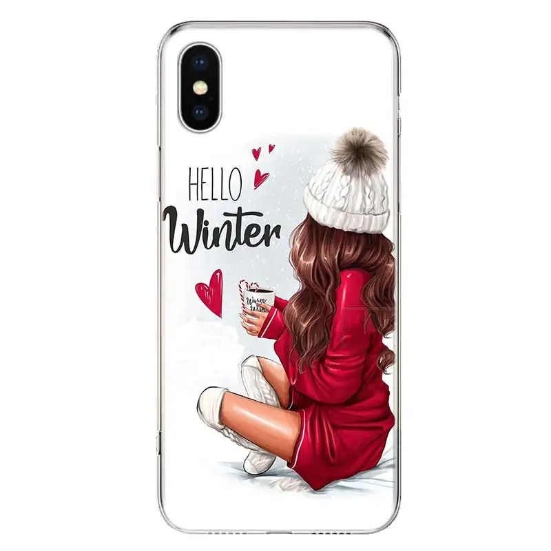 Принцесса Женский Босс Кофейный Чехол для телефона Apple iPhone 11 12 13 14 Pro 7 XR X XS Max 6 6S 8 Plus + Mini 5 SE Печать Мягкий.