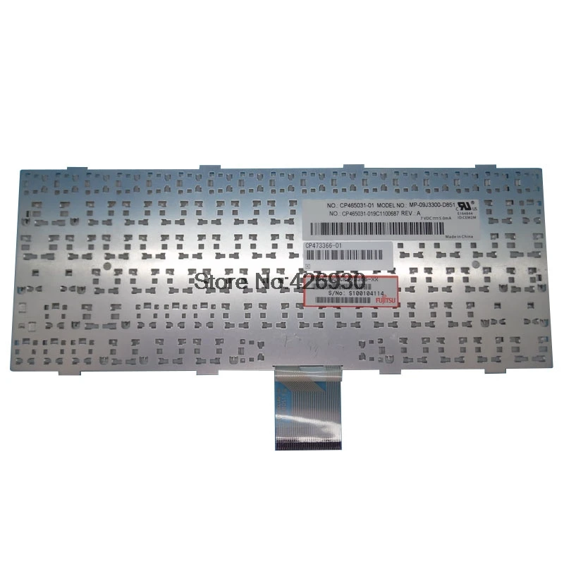 

US Laptop Keyboard For Fujitsu For FMV-BIBLO MH380 T580 TH550 CP465031-01 MP-09J3300-D851 English White new