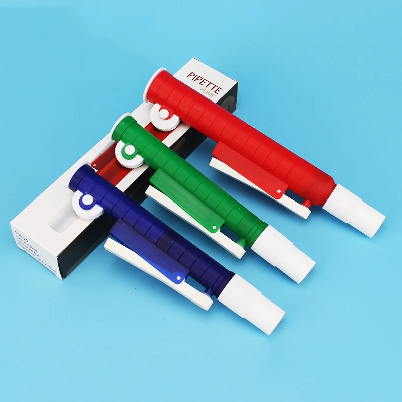 2ml , 10ml , 25ml Pump Pipette , Blue , Green , Red , Laboratory Supplies Pipettes