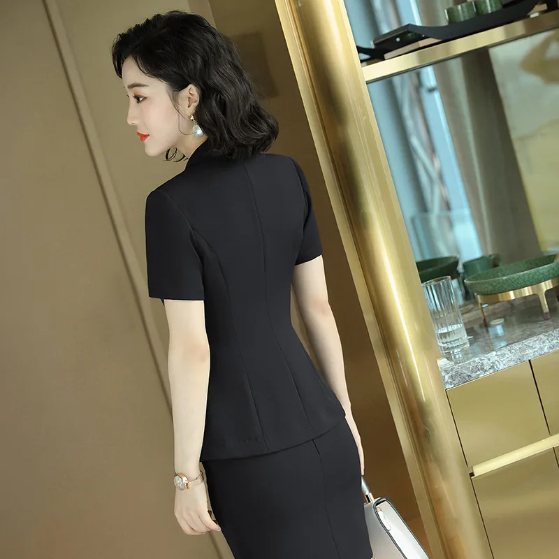 

summerKorean style blazer and skirt set professional clothes for women formal skirt suits for women 2 piece set skirt and top