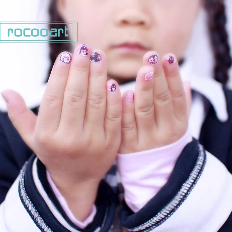 Rocooart наклейки для ногтей Животные детей звездные ногти дизайнерские украшения