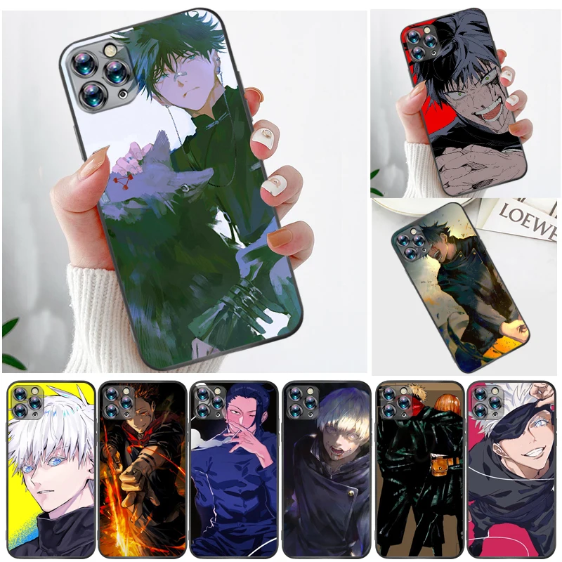 

Jujutsu Kaisen Yuji Itadori Fushiguro Megumi Sukuna Satoru Gojo Phone Case For iPhone 11 11Pro MAX Back Cover Cases Carcasa