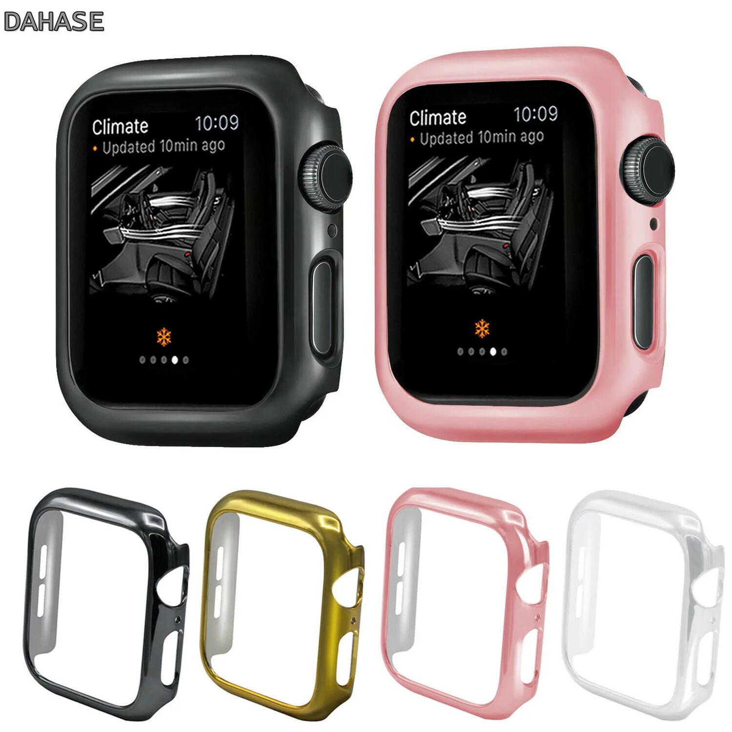 Защитный чехол из поликарбоната с золотым покрытием для Apple Watch Series 5 iWatch 44 мм 40