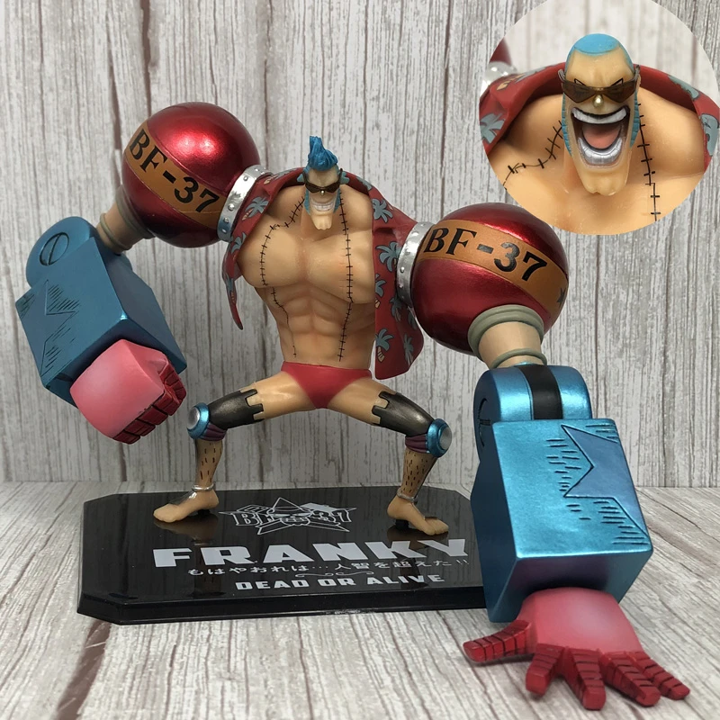Ограниченная продажа Аниме One Piece FRANKY экшн-фигурка множество выражений меняющая