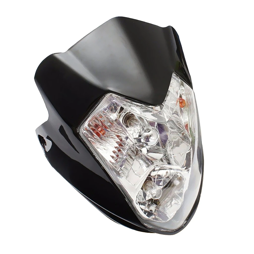

Motorcycle Turn Signal Light Head Lamp For Motorcycle Scooter Bike ATV Black
