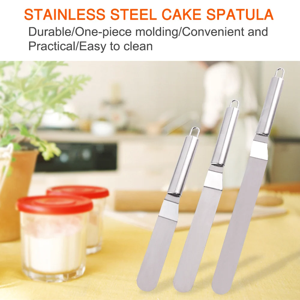 Шпатель для торта из нержавеющей стали 6/8/10 дюймов|Принадлежности выпечки| |