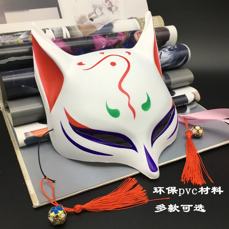 Маска вибрато в японском стиле лиса ветра косплей аниме демон маскарад кошка