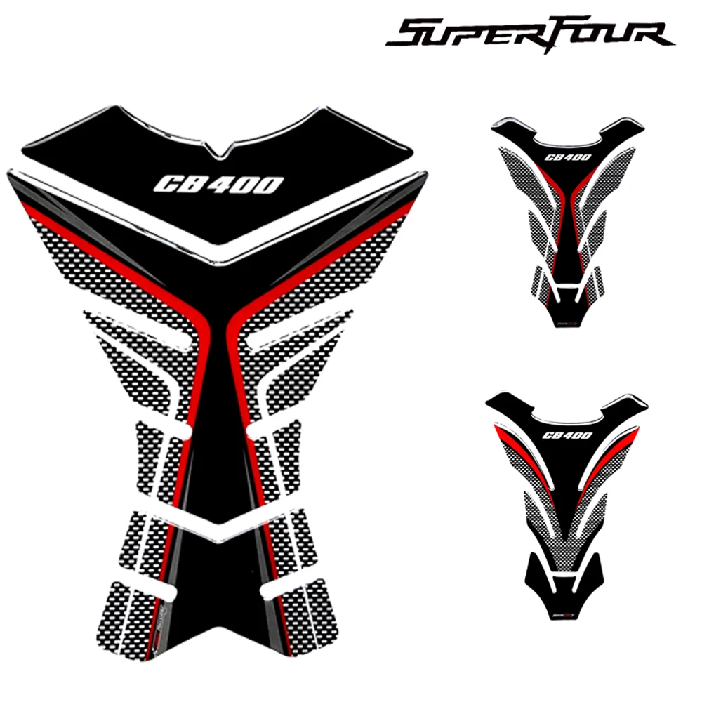 

For Honda Motorcycle CB400 CB 400 Fuel Tank Sticker Fish Bone Sticker 3D Fuel Tank Decoration Protection Sticker Decal 2021 New