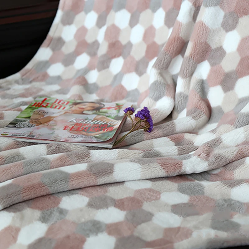 Одеяло Флисовое одеяло диван/кровать/самолёт дорожный плед Комплект постельного