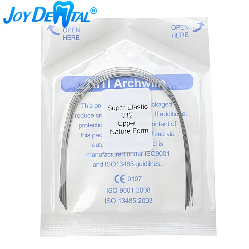 10 Соединенных стоматологических сводов Ni-Ti натуральная форма круглая для