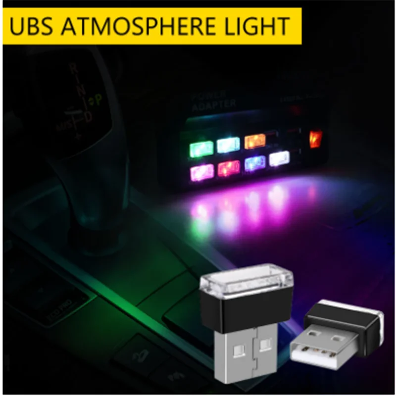

Mini LED Decorative Light USB Interior Atmosphere Lights Auto Neon Ambient Lamp Mood Emergency Lighting Portable Car Accessories