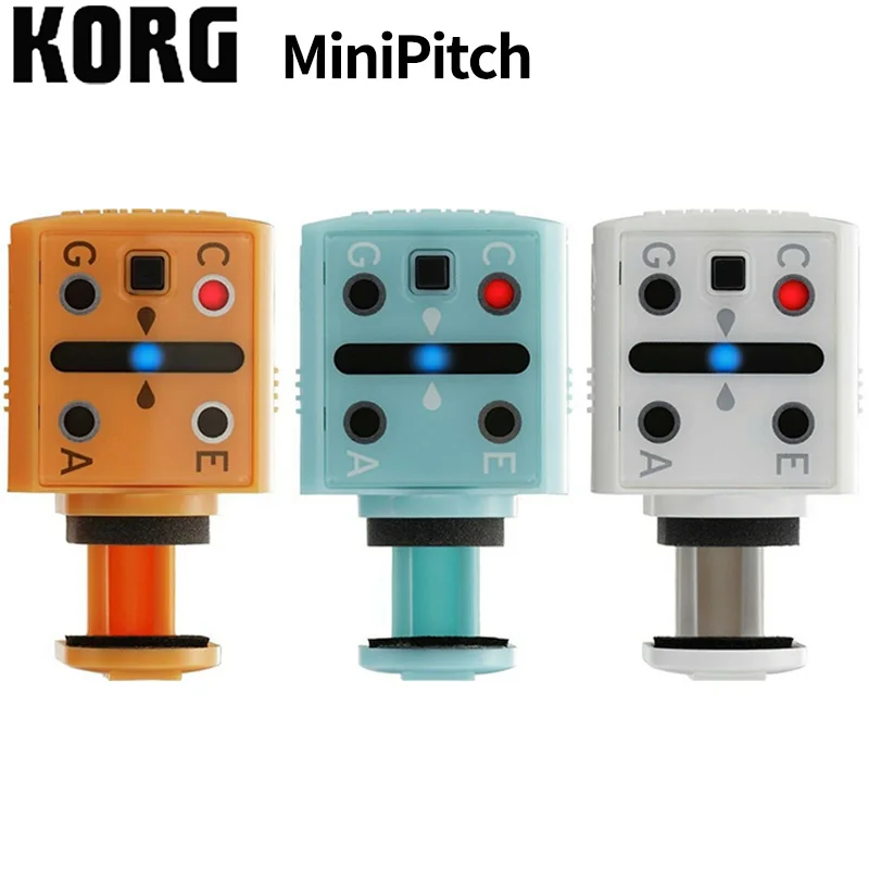 Компактный укулеле-тюнер KORG MiniPitch оранжевый мини-тюнер Sunset BL и WH тюнер для укулеле