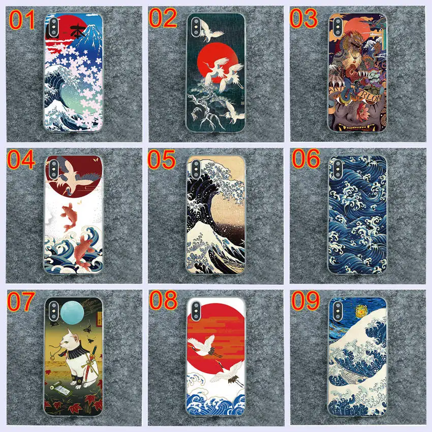 Case For Google Pixel 2XL 3XL 2 3 3A 4A 5 5A 4 XL Silicone soft TPU back cover Print Wave Art crane moon phone case | Мобильные