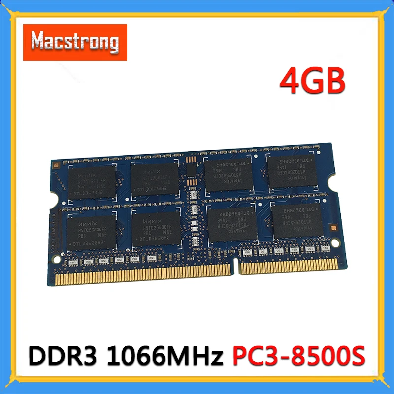 Оригинальный новый телефон 4 Гб 1 5 в DDR3 1066 МГц для MacBook Pro A1278 A1286 ОЗУ PC3-8500S A1297 модуль
